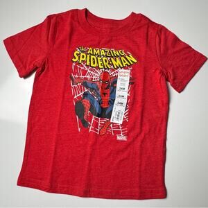 Marvel  Baby  Short Sleeve Crew Neck Spider-Man Red T-Shirt Sz 24 M NWT